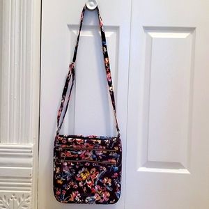 Vera Bradley Indiana Rose Triple Hipster Crossbody
